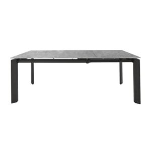 Table extensible en céramique gris clair 140/200 cm - SOHO