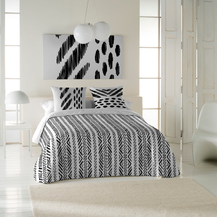 Icehome - Funda Nórdica Estampada - Cierre Solapa - 100% Algodón - Incluye 1/2 Fundas de Almohada - Boho