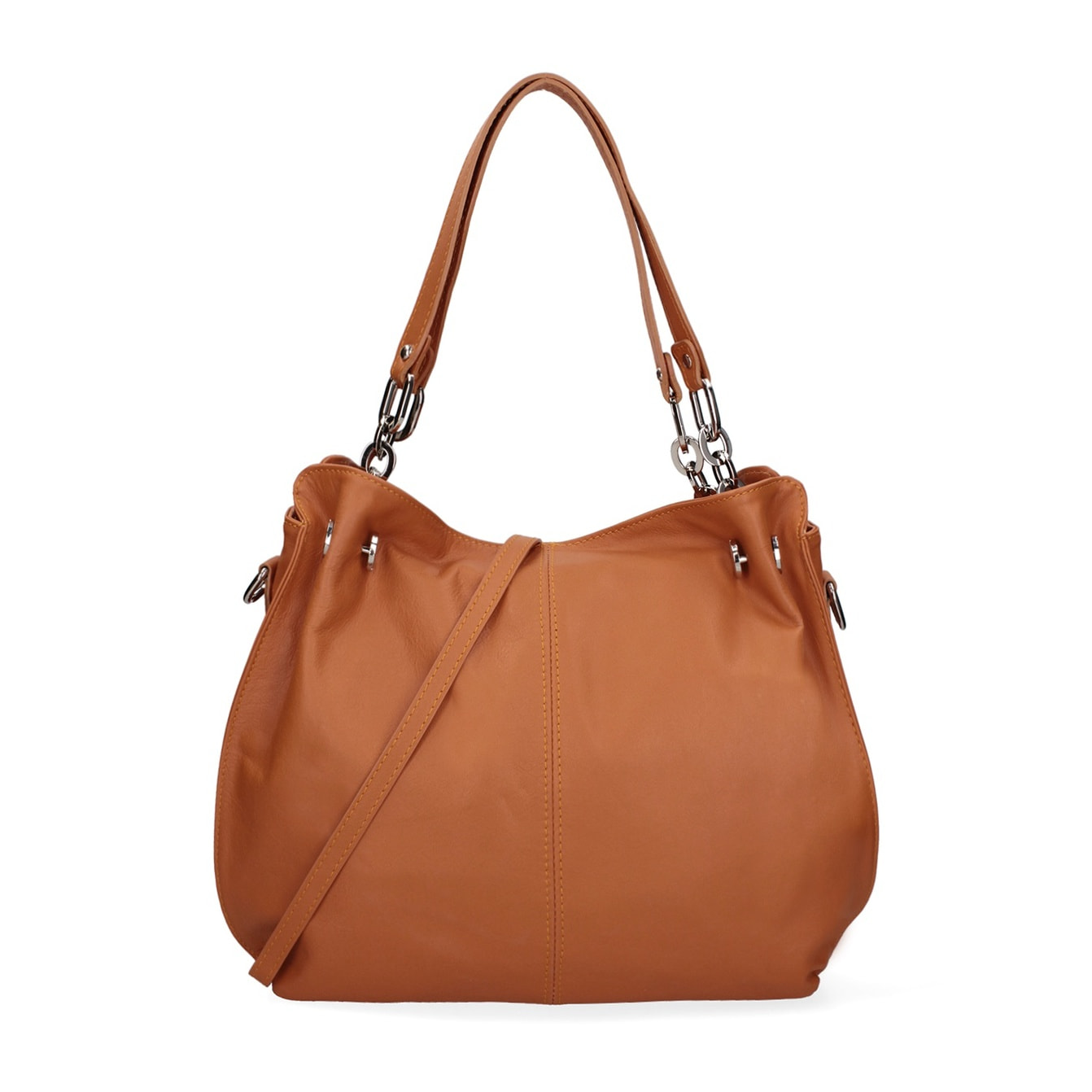 Borsa a mano da donna Made in Italy - Modello Ereba - 100% pelle - 38.0 x 30.0 x 12.0 cm