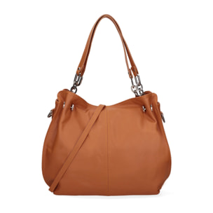 Borsa a mano da donna Made in Italy - Modello Ereba - 100% pelle - 38.0 x 30.0 x 12.0 cm