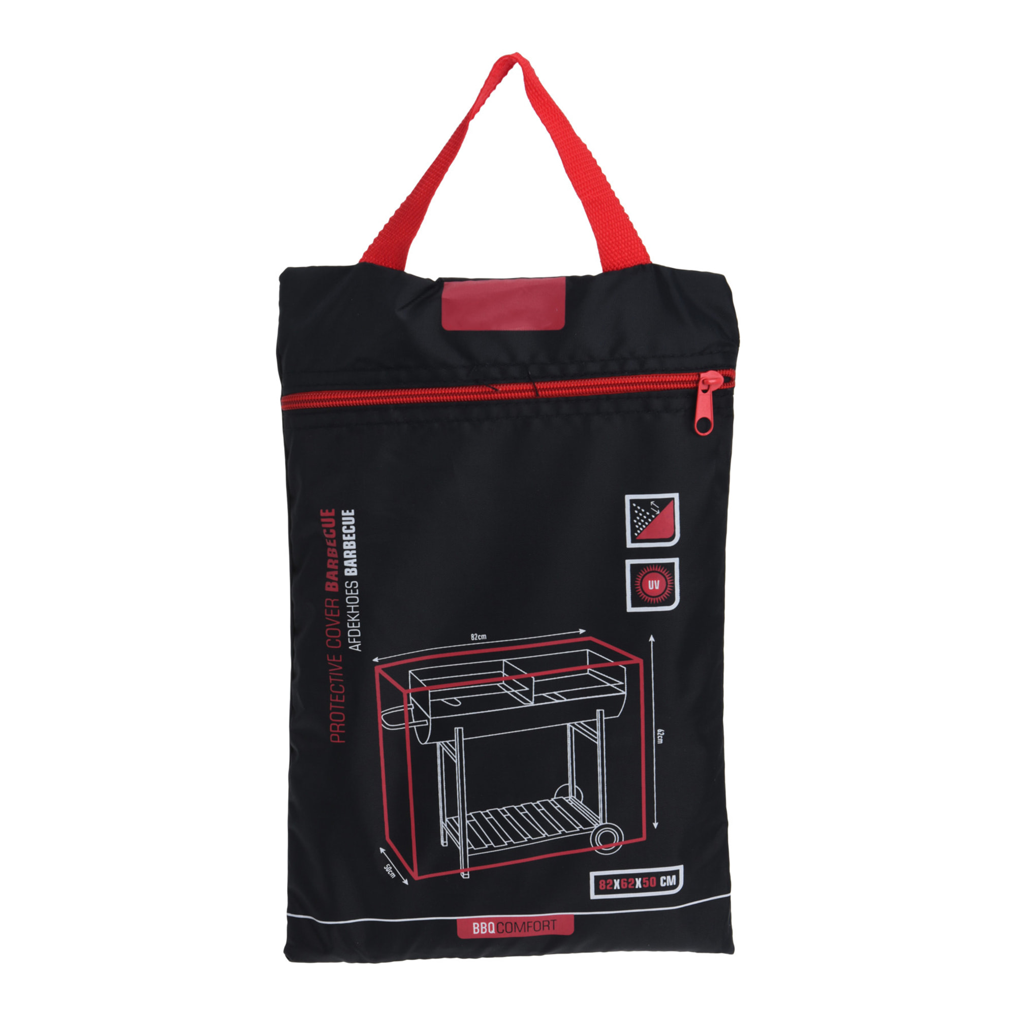 Funda para Barbacoa de Poliéster en Negro