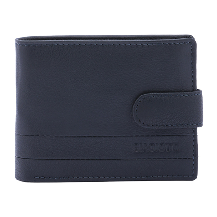 Portafoglio  da uomo In Vera pelle Made in Italy 9,5x12x2,5 cm