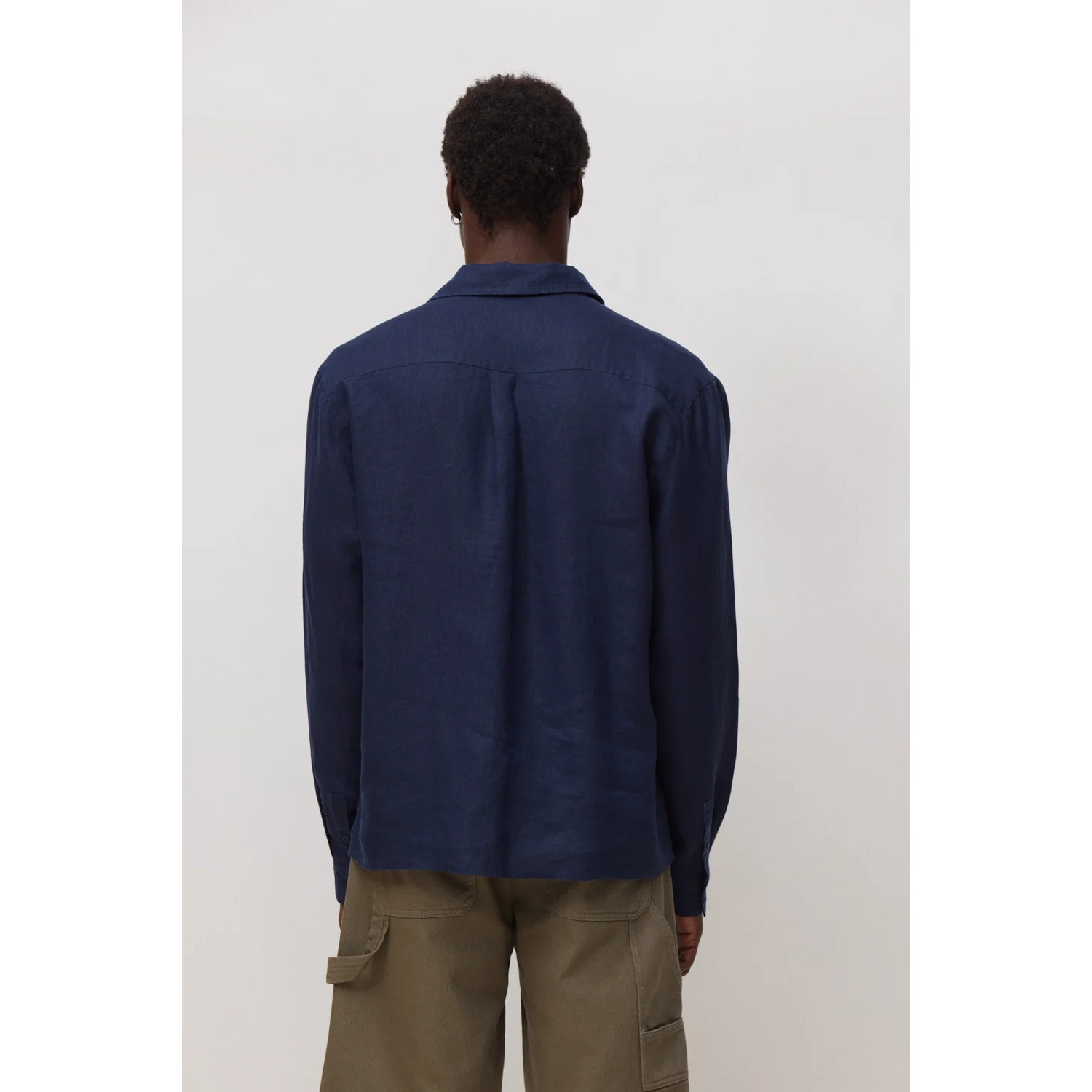 CAMISA DE LINO BREEZE AZUL MARINO
