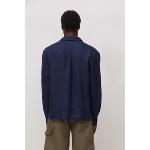 CAMISA DE LINO BREEZE AZUL MARINO
