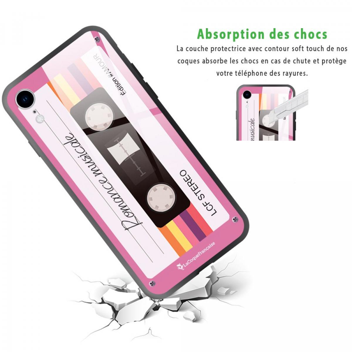 Coque iPhone Xr Coque Soft Touch Glossy Cassette Vintage Romance Design La Coque Francaise