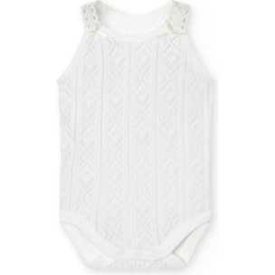 Body bebé tirantes finos perlé lazos