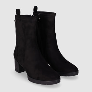 Botines de Tejido - Negro - Tacón: 5 cm