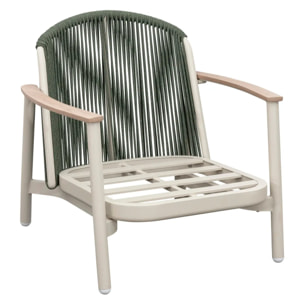 Fauteuil de salon de jardin Mylore argile