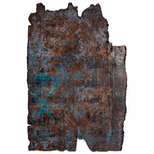 ATIMA Tapis salon kilim, Forme originale, Tissé à la main