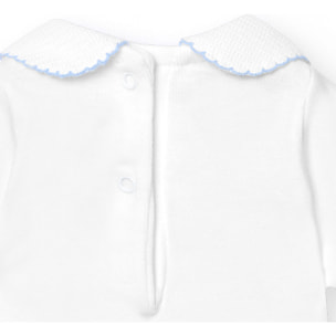 Body bebé manga corta cuello piqué