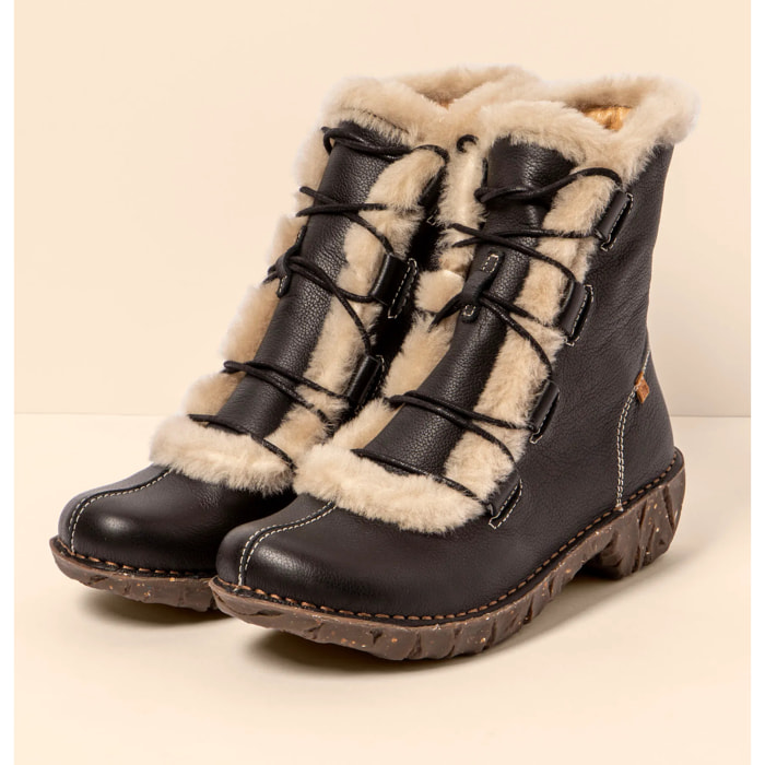 Botines N5414 NATURAL GRAIN BLACK/ YGGDRASIL color Black