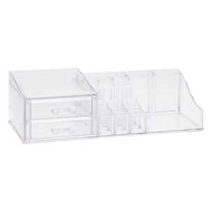 Organizador de maquillaje con cajones - material ps, dimensiones 30x13x9cm - peso 665g