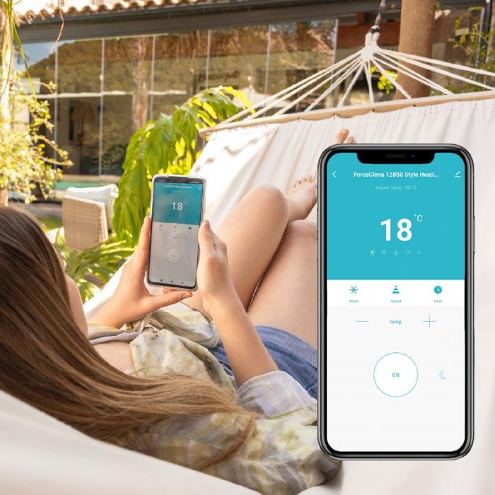 Cecotec Aire acondicionado portatiles ForceClima 9550 Style Heating Connected Ce