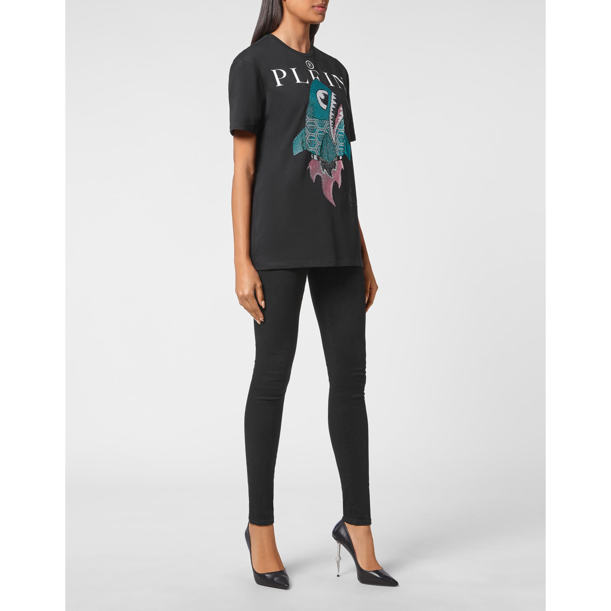 PHILIPP PLEIN T-Shirt Round Neck LIL’ MONSTERS GANG