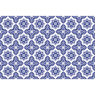 Stickers muraux - Sticker Mural Carrelage adhésif Cuisine Salle de Bain - 24 STICKERS CARREAUX DE CIMENT AZULEJOS NURIA