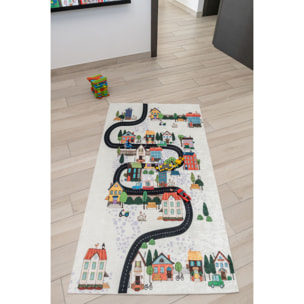 Stampa - tapis enfant lavable à motif, blanc