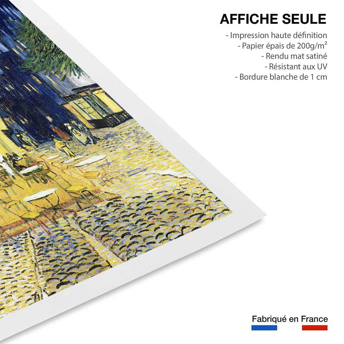 Affiche Le Café Arles par Vincent van Gogh Affiche seule