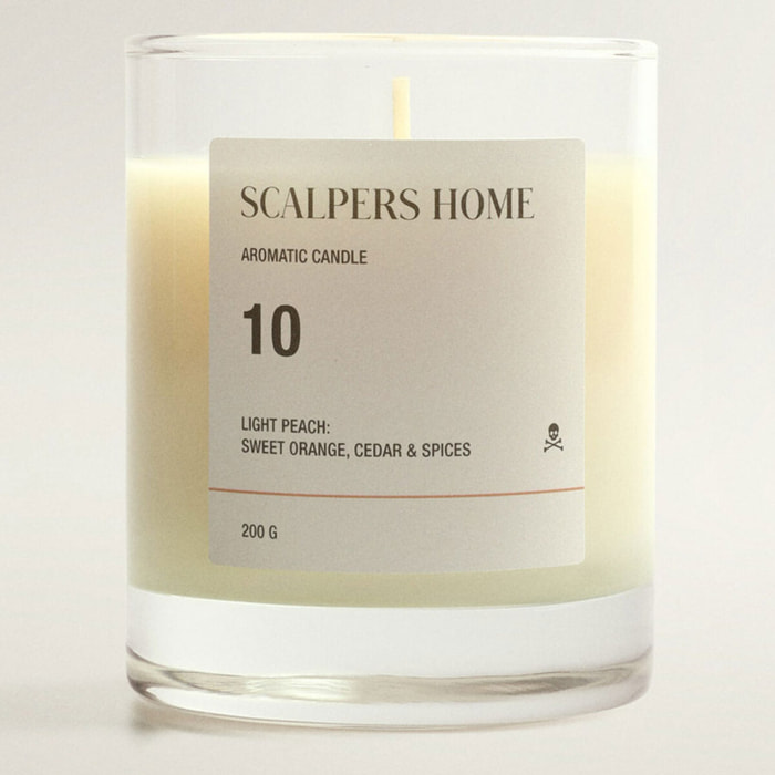 Set de 2 velas aromáticas 200gr aroma light peach scalpers