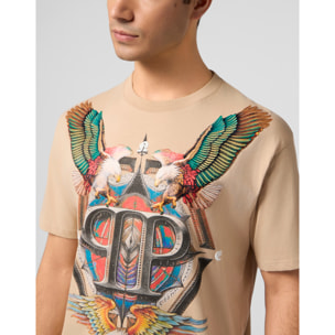 PHILIPP PLEIN Round Neck T-Shirt Eagle Tattoo