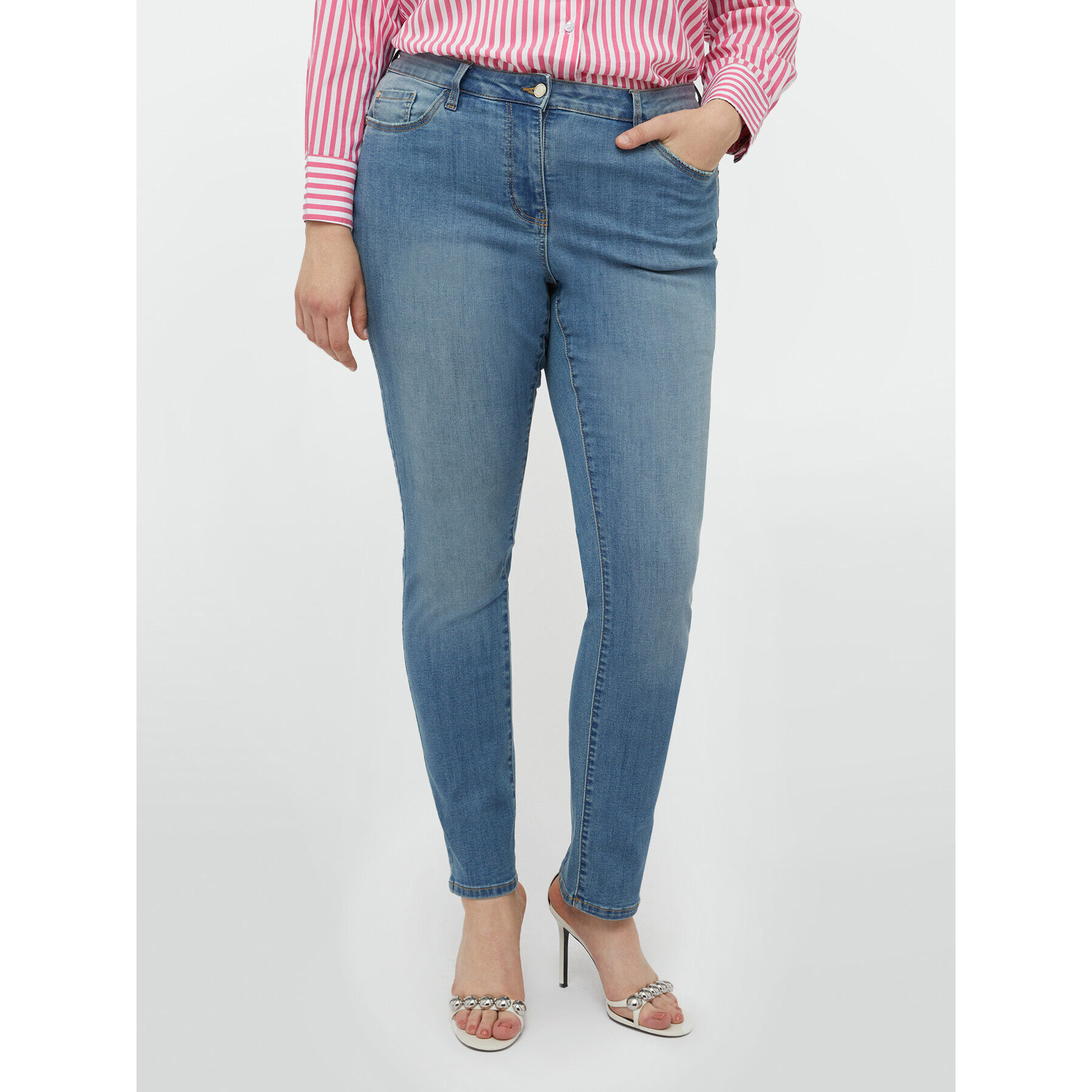 Fiorella Rubino - Vaqueros skinny push up - Light - blue