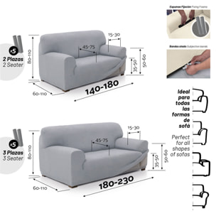 Funda Súper Elástica para SOFÁ modelo CHARLY