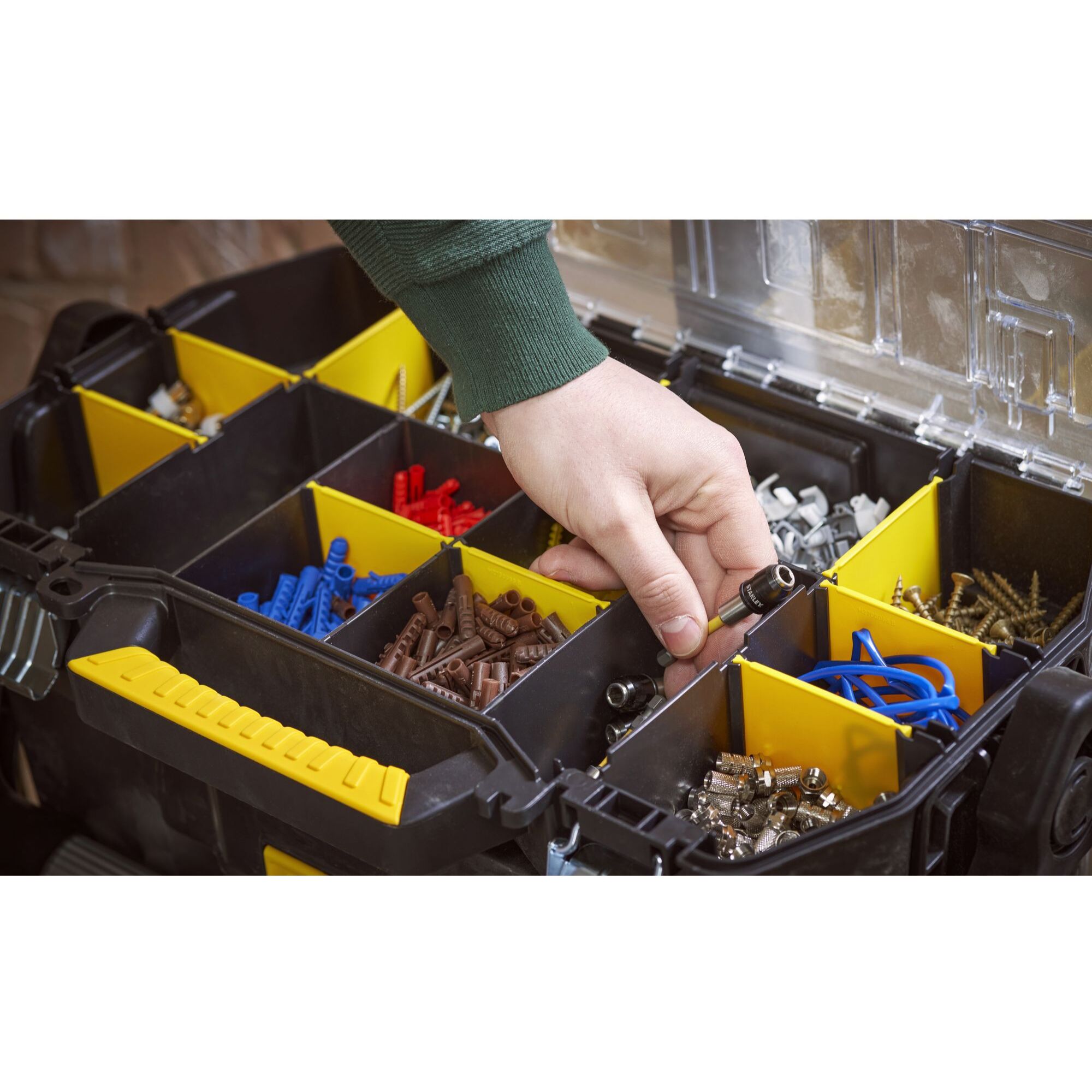 Servante Modulo 2 en 1 avec boîte à outils et organiseur