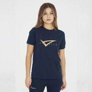 T-shirt in cotone da donna MOVE blu