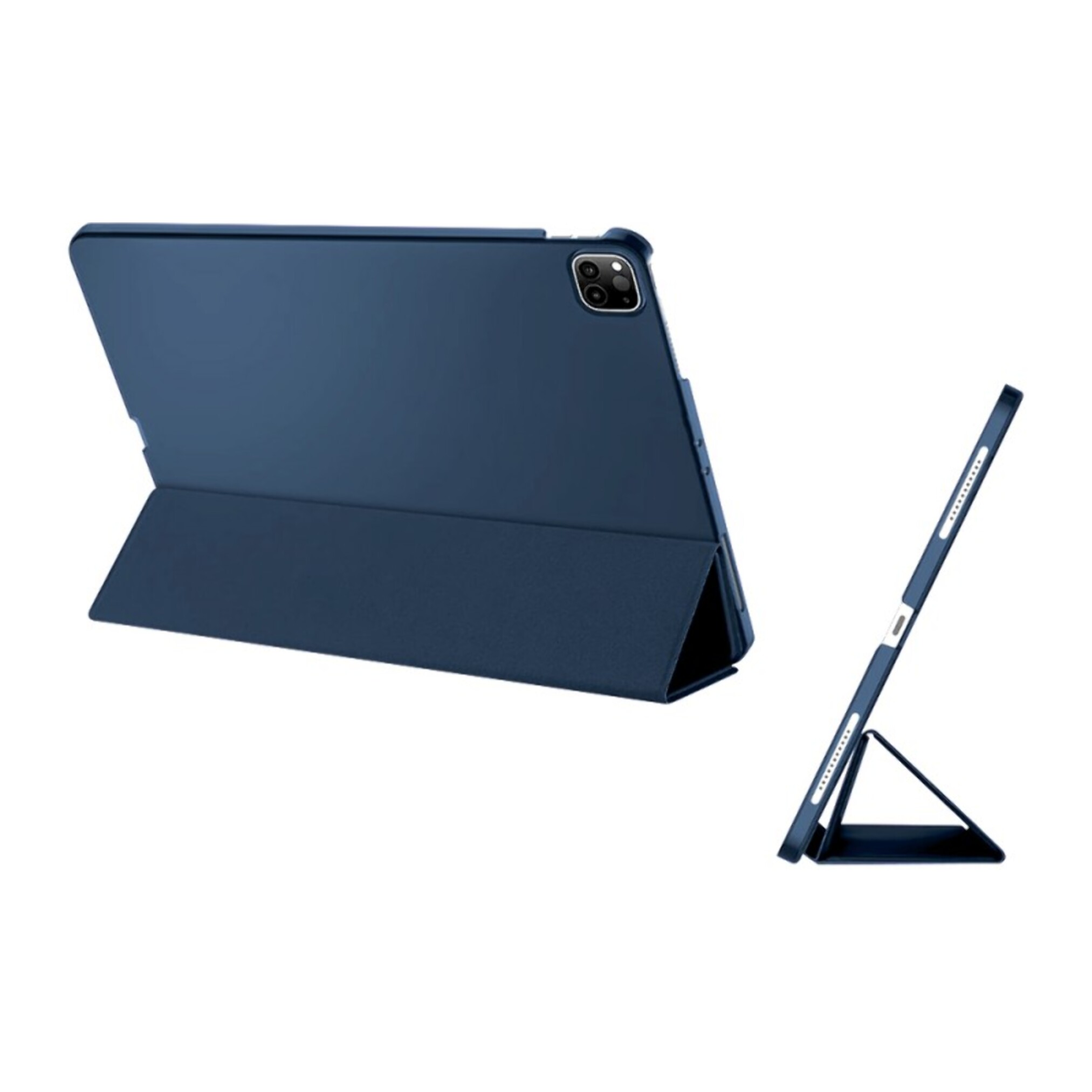 Étui Smart Cover iPad Pro 12.9 pouces (2018/2020/2021) Bleu à Rabat avec Support