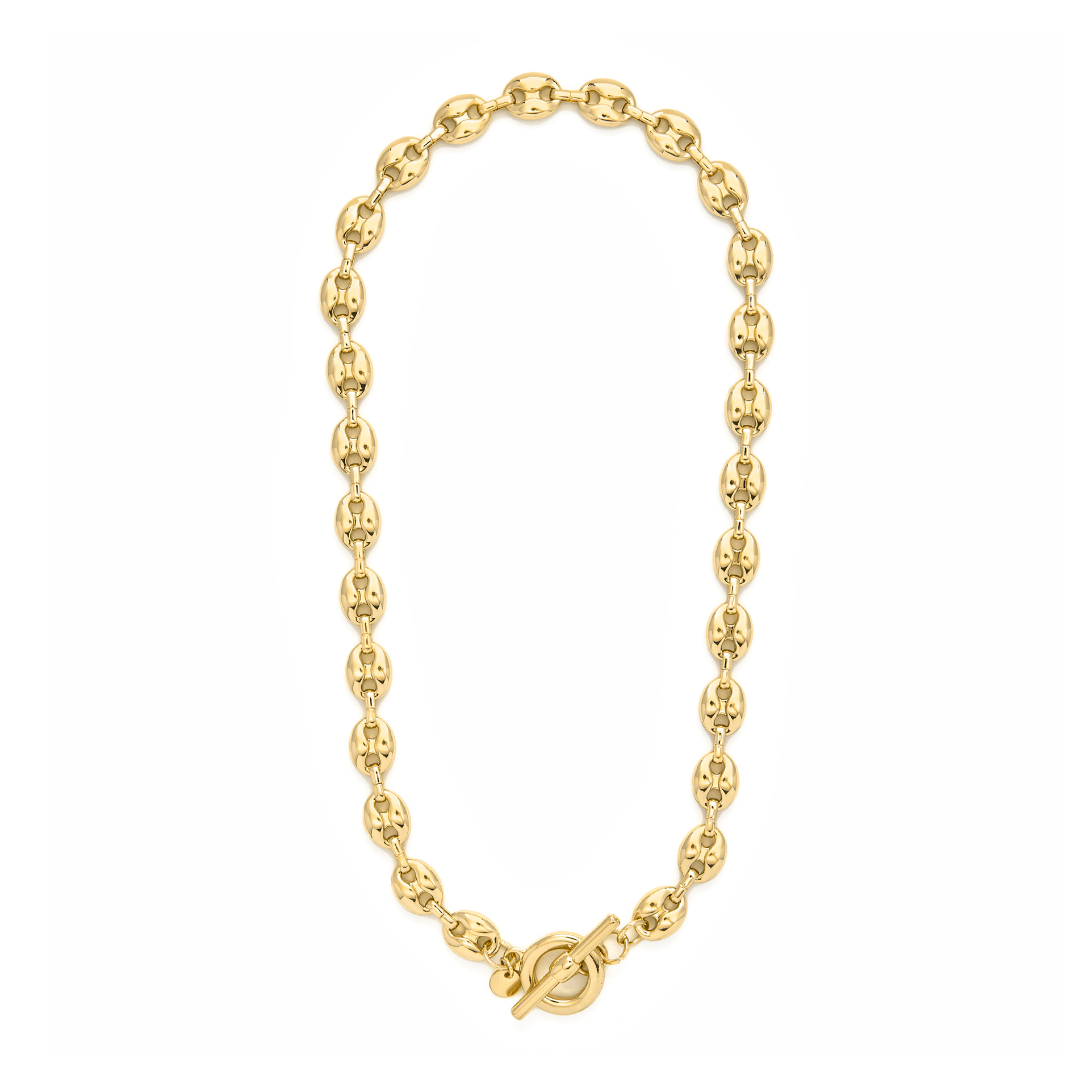 Collar acabado en oro amarillo de 18k