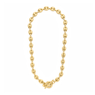 Collar acabado en oro amarillo de 18k