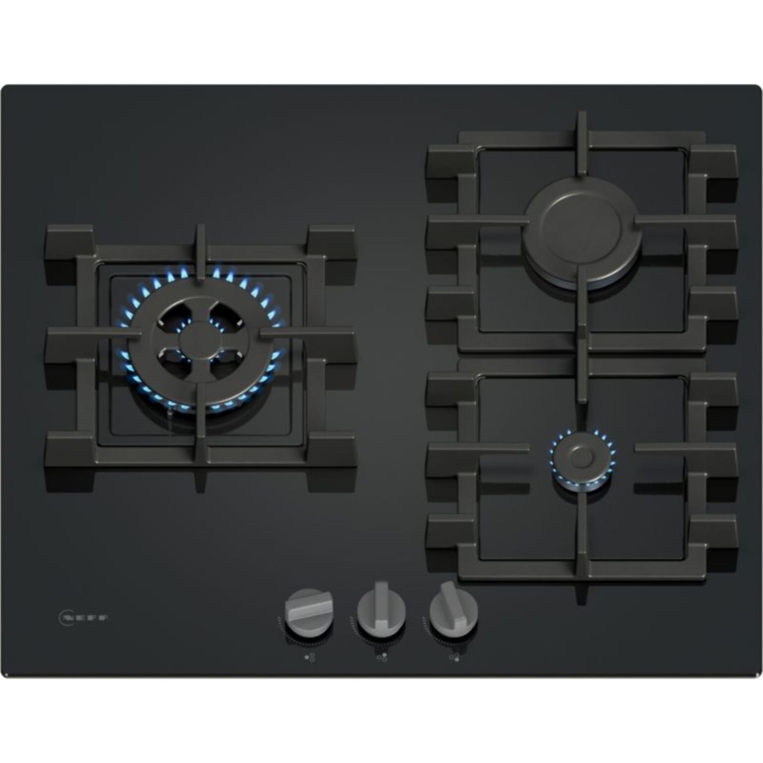 Plaque gaz NEFF T26NKC4S0, N50, Brûleur wok