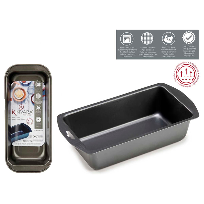 STAMPO RETTANGOLARE IN METALLO 29,5CM