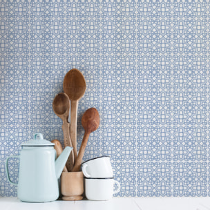 Stickers muraux - Sticker Mural Carrelage adhésif Cuisine Salle de Bain - 60 STICKERS CARRELAGES ORIENTAL ASSILAH
