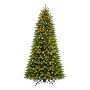 Venus - Albero di Natale Tradizionale con 350 Luci LED in PE e PVC Ø104x210H cm, 1257 Punte