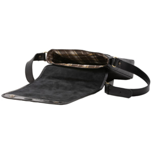 Borsa a tracolla da uomo in vera pelle - Modello False - Made in Italy - 29.0 x 28.0 x 9.0 cm