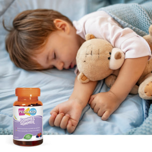 PEDIAKID - Gommes Sommeil - Complément alimentaire - Tilleul, Aubépine, Camomille & Mélisse - Facilite l'endormissement - Favorise un sommeil de meilleure qualité - Sans gélatine - Lot de 3 piluliers