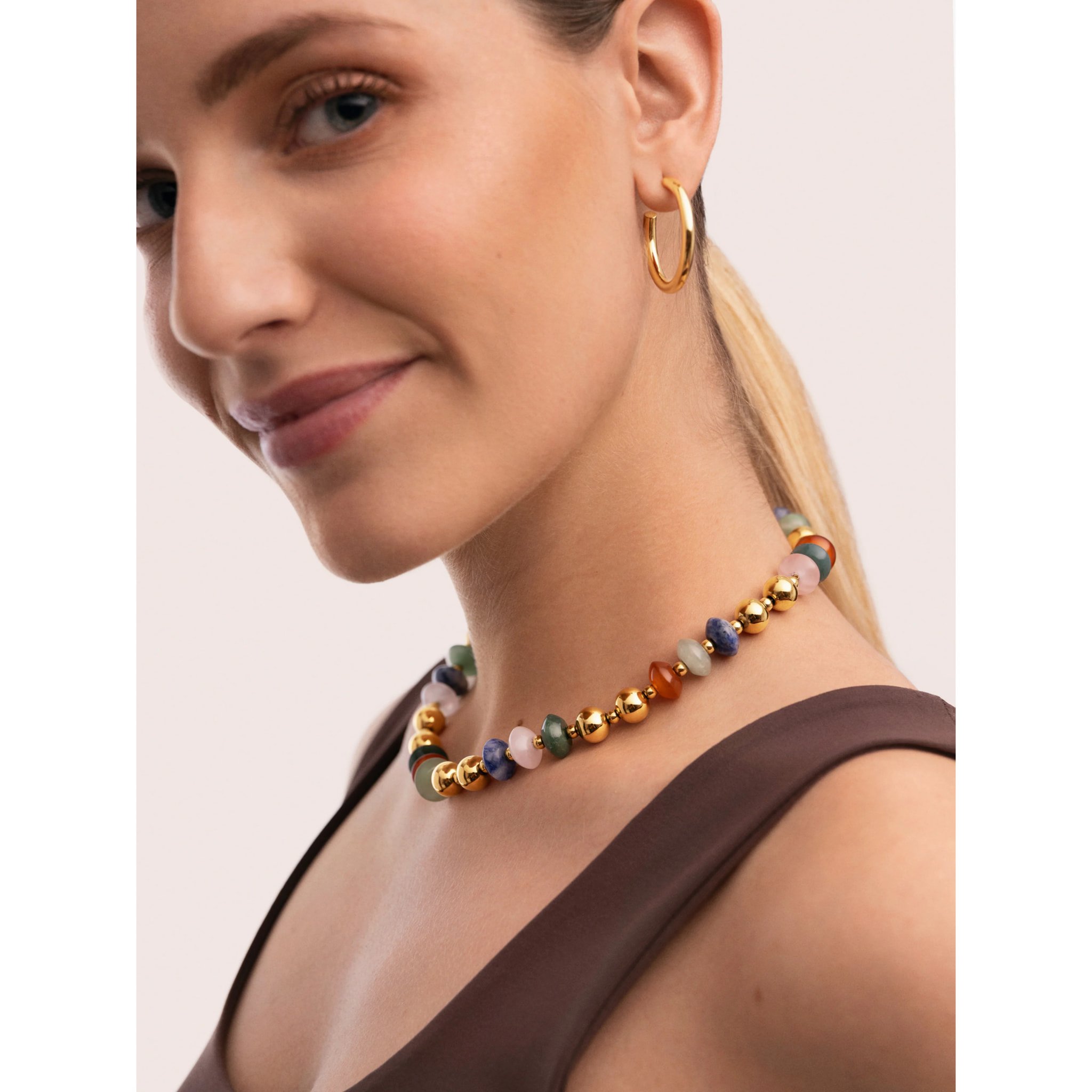 Collana Winter Bomb Acciao Placcato Oro