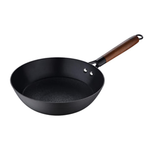 Wok Ø24x7,5cm en hierro prensado con recubrimiento cerámico MasterPRO