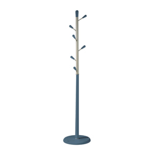 Perchero Ellie madera haya azul 190x37x37 cm