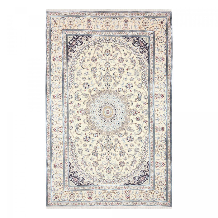 Tapis d'orient au motif oriental, artisanal noué main en laine