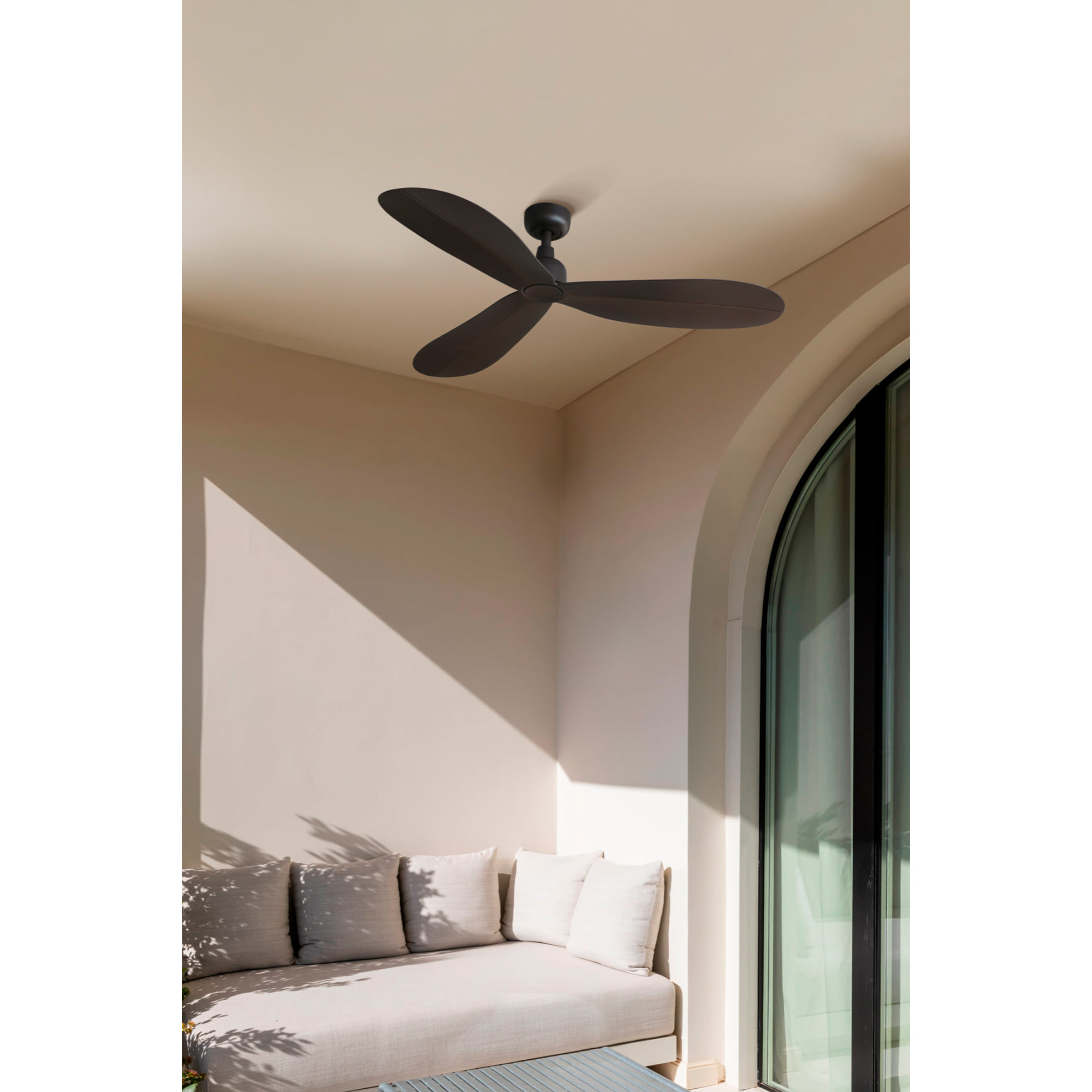 PALMA M Ventilatore a soffitto  marrone IP44
