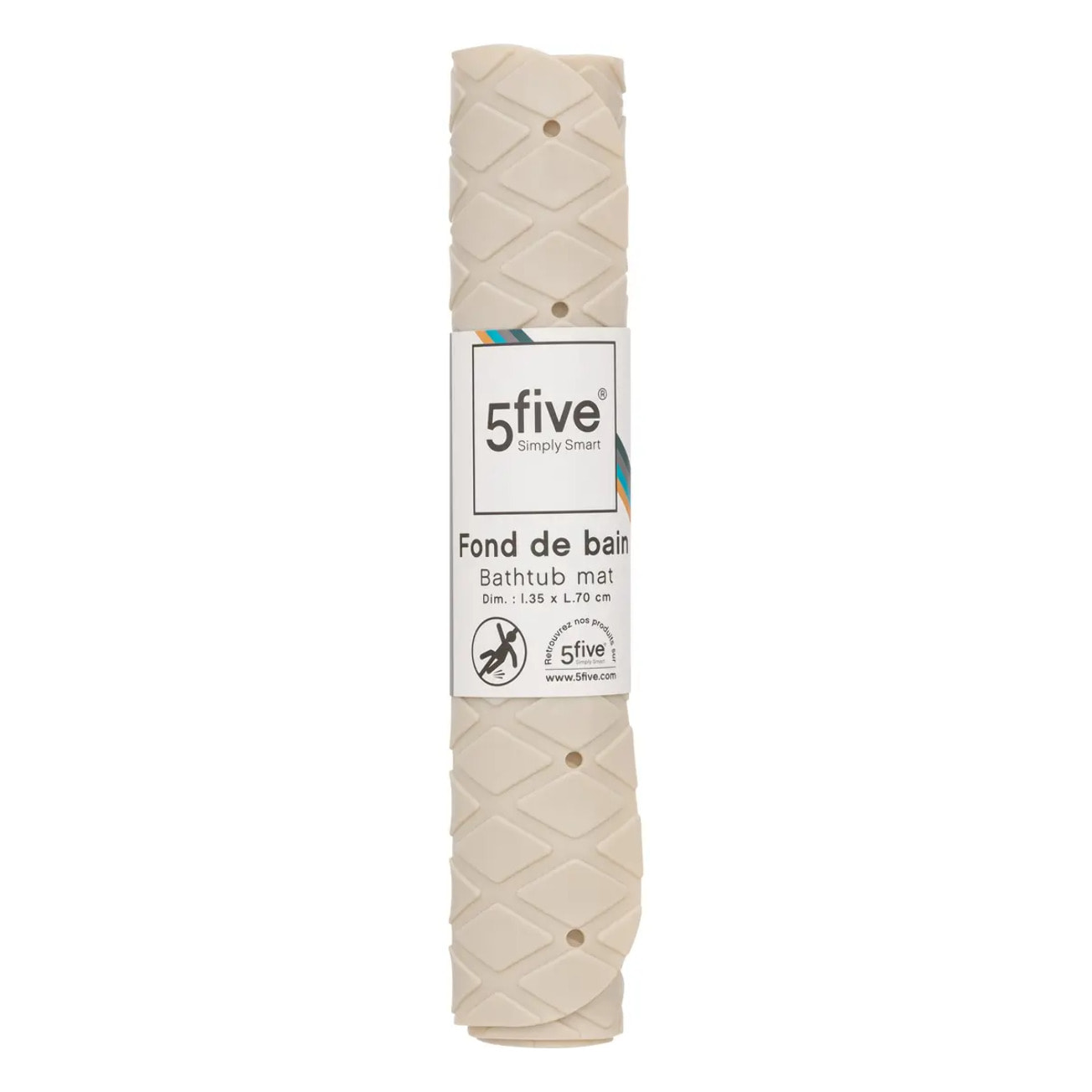 Tapis anti-dérapant 75x35cm Beige naturel Colorama