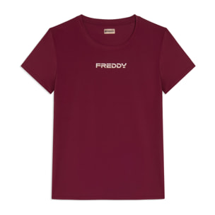 T-shirt regular in tessuto tecnico leggero