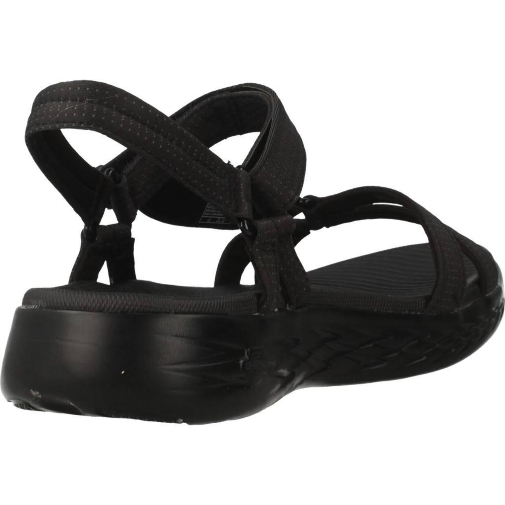 Sandalias Mujer On The Go 600 Brilliancy Negro