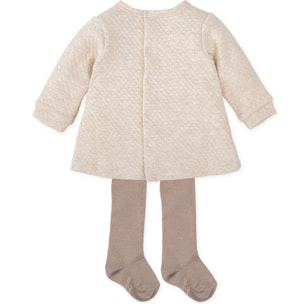 VESTIDO CON LEOTARDOS BLANCO QUÍMICO - Blanco quÍmico