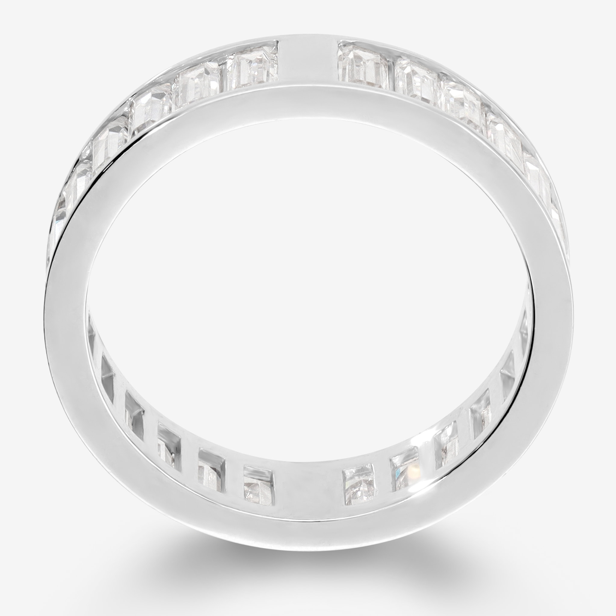 Anello Fedina con Cubic Zirconia a Baguette