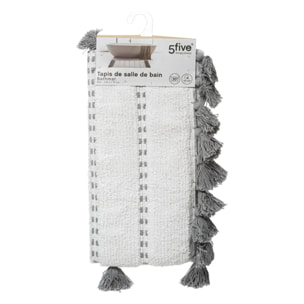 Tapis 50x75cm gris blanc