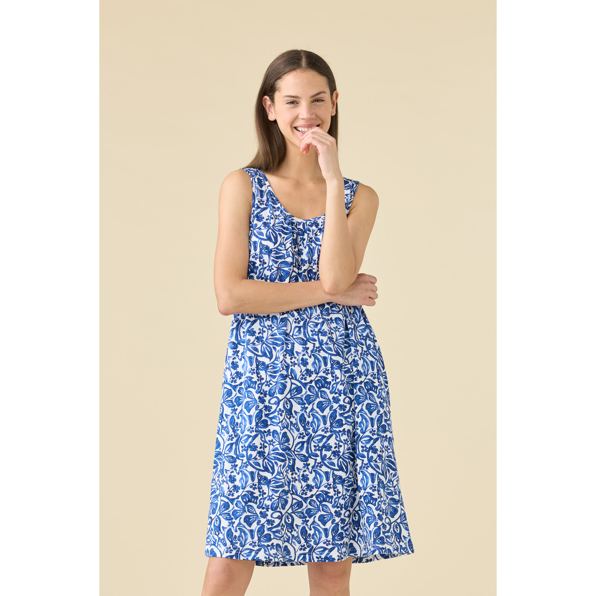 Abitino donna estivo in cotone articolo azule. Noidinotte