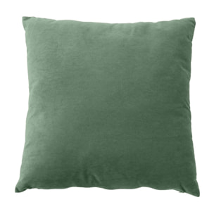 Coussin dehoussable en velours - Vert clair