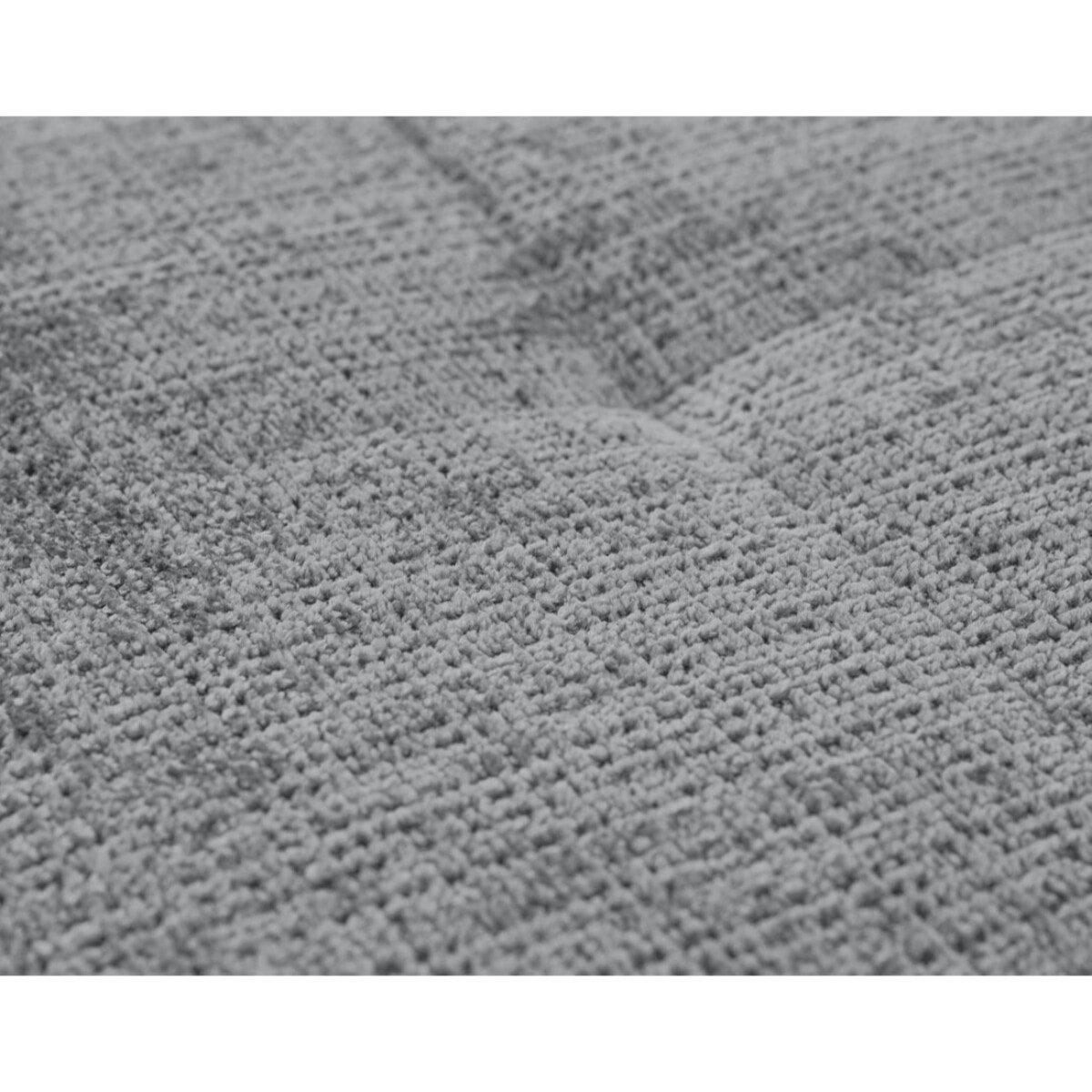 Rune - canapé panoramique d'angle gauche 7 places en velours texturé - Gris